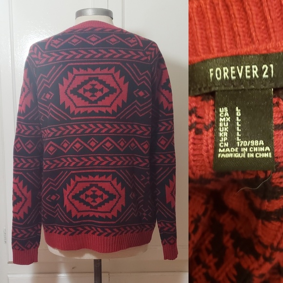 Forever 21 tribal print sweater - Picture 2 of 2